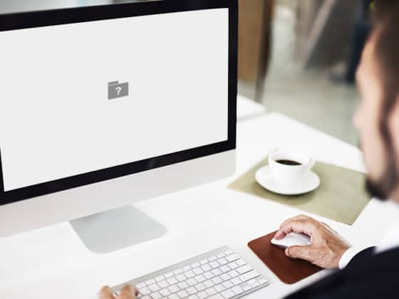 Mac starter ikke. Viser spørgsmålstegn.