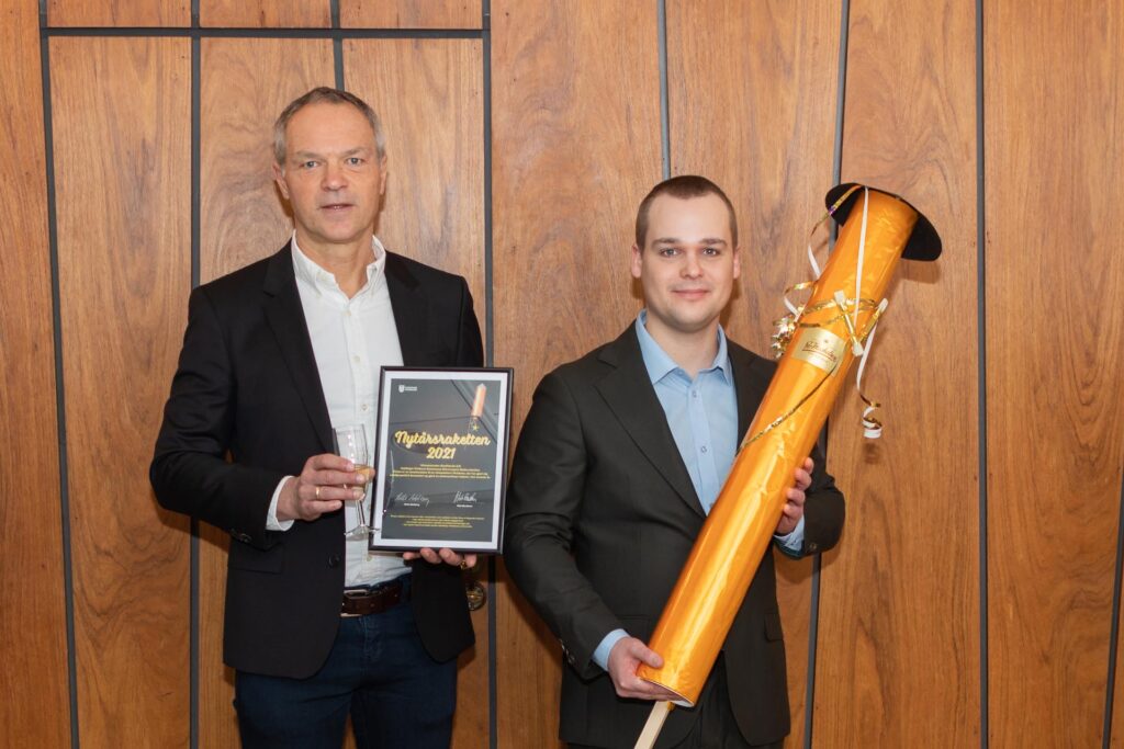 Hvidovre Kommune: GladTeknik får Hvidovre Kommunes erhvervspris, Nytårsraketten 7 GladTeknik får erhvervspris