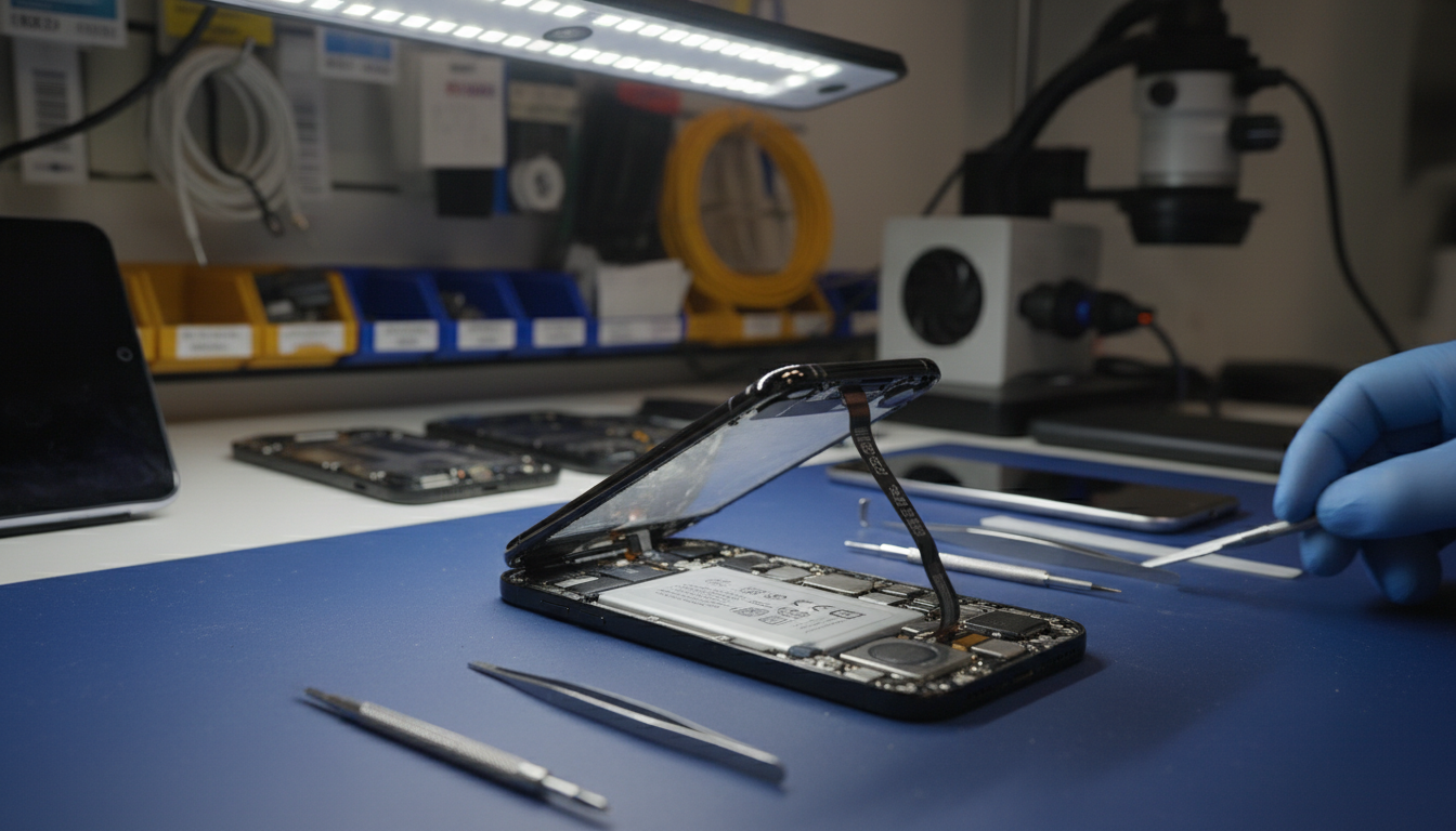 Skifte batteri på iPhone