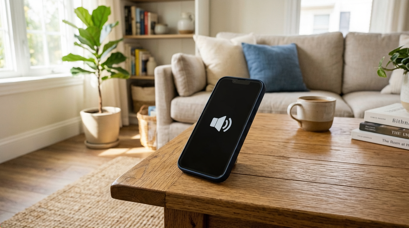 iPhone skruer ned for lyden